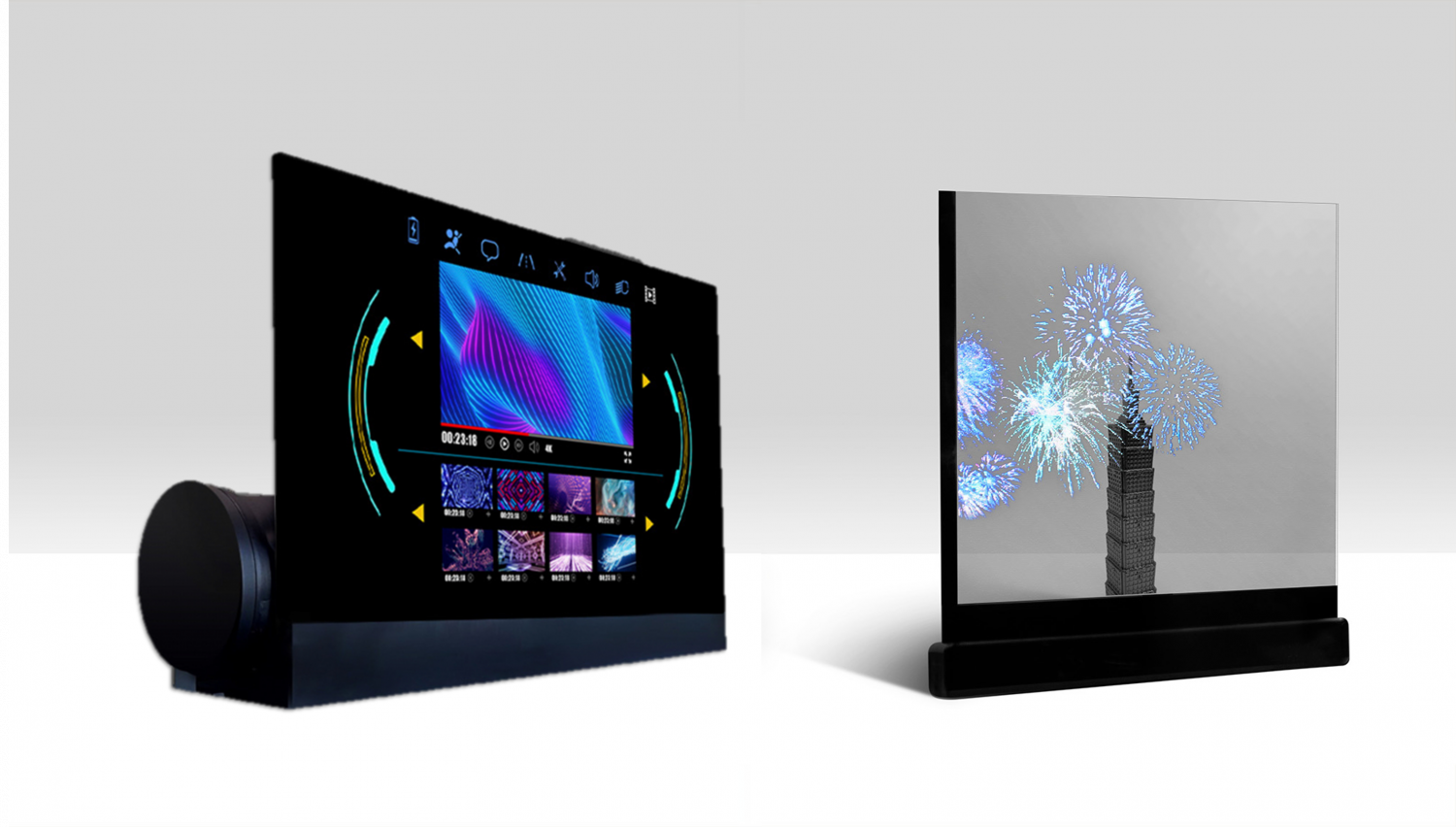 可卷式、折迭性、高透明